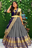 New Designed South Indian Lehenga Choli For women And Girls KUM-KUM Blue Maroon grey blue