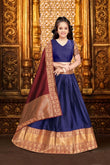 New Designed South Indian Lehenga Choli For women And Girls kum kum.