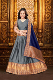 New Designed South Indian Lehenga Choli For women And Girls kum kum.