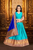 New Designed South Indian Lehenga Choli For women And Girls kum kum.