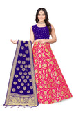 FLAWSOME STYLUS Girl's Treditional Wear Soft Silk Bridal Lehanga Choli With Dupatta Set.