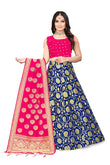 FLAWSOME STYLUS Girl's Treditional Wear Soft Silk Bridal Lehanga Choli With Dupatta Set.